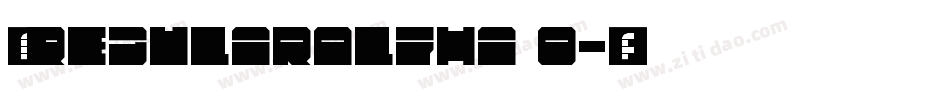 極限盟途圓 RegularAlpha 0字体转换